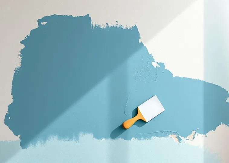 Application d'un enduit décoratif à la lisseuse sur un mur